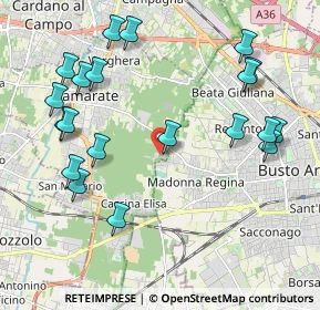 Mappa Via Ortigara, 21017 Samarate VA, Italia (2.338)