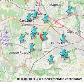 Mappa Via Ortigara, 21017 Samarate VA, Italia (3.67538)