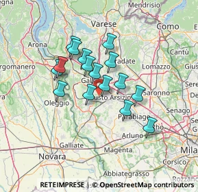 Mappa Via Ortigara, 21017 Samarate VA, Italia (10.425)