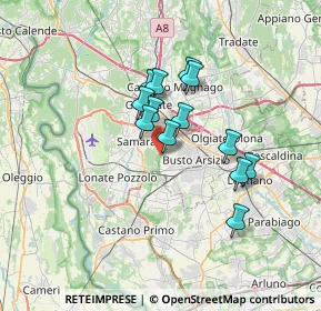 Mappa Via Ortigara, 21017 Samarate VA, Italia (5.18308)