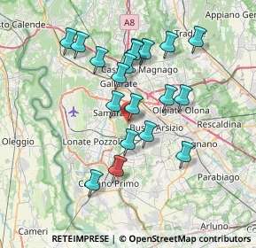 Mappa Via Ortigara, 21017 Samarate VA, Italia (6.60947)