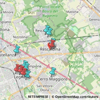 Mappa Viale Rimembranze, 20027 Rescaldina MI, Italia (2.36923)