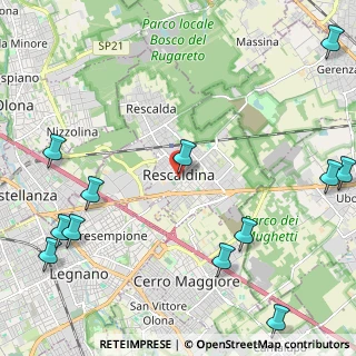 Mappa Via Bassetti, 20027 Rescaldina MI, Italia (3.1175)