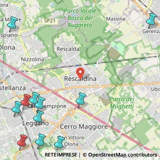 Mappa Via Bassetti, 20027 Rescaldina MI, Italia (3.70727)