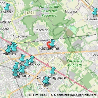 Mappa Via Bassetti, 20027 Rescaldina MI, Italia (3.24053)