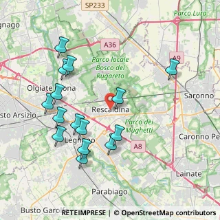 Mappa Via Bassetti, 20027 Rescaldina MI, Italia (4.124)