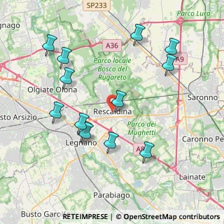 Mappa Via Bassetti, 20027 Rescaldina MI, Italia (4.17538)