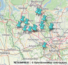 Mappa Via Bozzente, 20027 Rescaldina MI, Italia (10.586)