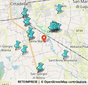 Mappa Via San Rocco, 35013 Cittadella PD, Italia (1.8855)