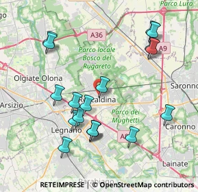 Mappa Via della Vittoria, 20027 Rescaldina MI, Italia (4.08722)