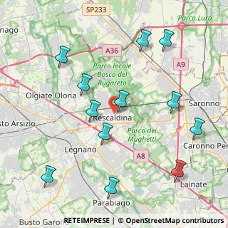 Mappa Via della Vittoria, 20027 Rescaldina MI, Italia (4.61667)