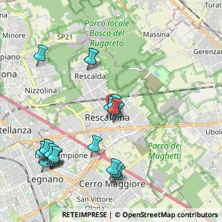 Mappa Via della Vittoria, 20027 Rescaldina MI, Italia (2.411)