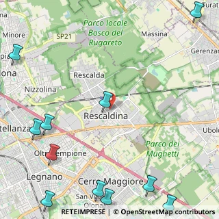 Mappa Via della Vittoria, 20027 Rescaldina MI, Italia (3.56455)
