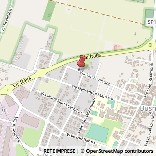 Mappa Via San Francesco, 50, 20874 Busnago, Monza e Brianza (Lombardia)