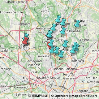 Mappa Via Zara, 20811 Cesano Maderno MB, Italia (6.283)