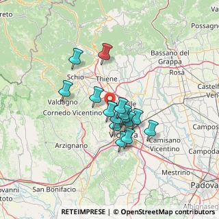 Mappa Via Ugo Foscolo, 36030 Caldogno VI, Italia (9.888)