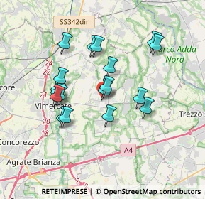 Mappa Via Giuseppe Garibaldi, 20882 Bellusco MB, Italia (3.14611)