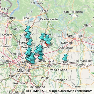 Mappa Via Giuseppe Garibaldi, 20882 Bellusco MB, Italia (13.389)