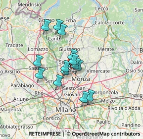 Mappa Via Bareggi Don Giacomo, 20033 Desio MB, Italia (10.23429)