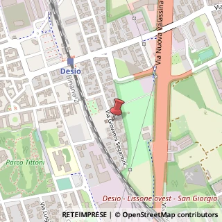 Mappa Via Giovanni Segantini, 17, 20832 Desio, Monza e Brianza (Lombardia)