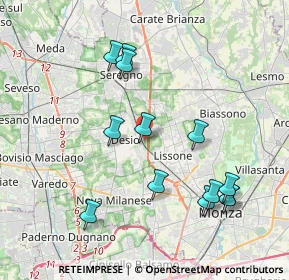 Mappa Via S. Gennaro, 20832 Desio MB, Italia (4.04615)