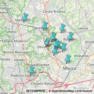 Mappa Via Bareggi Don Giacomo, 20033 Desio MB, Italia (2.94769)