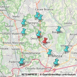 Mappa Via Bareggi Don Giacomo, 20033 Desio MB, Italia (4.83923)
