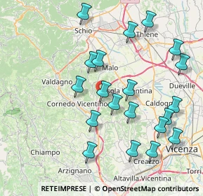 Mappa Via Montepulgo, 36073 Malo VI, Italia (8.368)