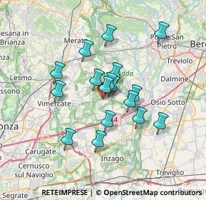 Mappa Via Str. Vecchia, 20874 Busnago MB, Italia (5.58471)