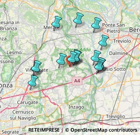 Mappa Via Str. Vecchia, 20874 Busnago MB, Italia (5.64938)