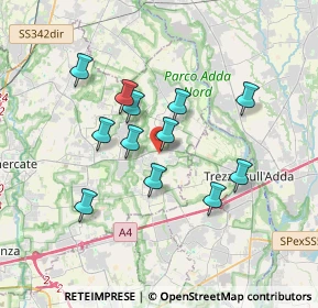 Mappa Via Str. Vecchia, 20874 Busnago MB, Italia (3.00583)