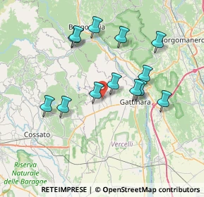 Mappa Orbello, 13060 Roasio VC, Italia (6.90385)