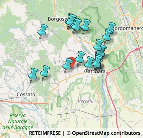 Mappa Orbello, 13060 Roasio VC, Italia (6.515)