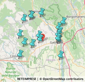 Mappa Orbello, 13060 Roasio VC, Italia (6.93412)