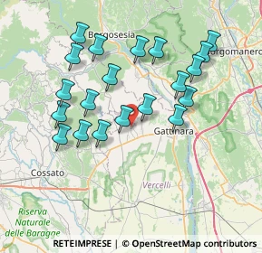 Mappa Orbello, 13060 Roasio VC, Italia (7.245)