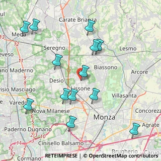 Mappa Via Michelangelo Buonarroti, 20851 Lissone MB, Italia (4.47615)