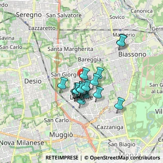 Mappa Via Michelangelo Buonarroti, 20851 Lissone MB, Italia (1.204)
