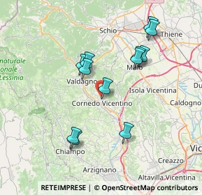 Mappa Via S. Luca, 36073 Cornedo Vicentino VI, Italia (6.94)