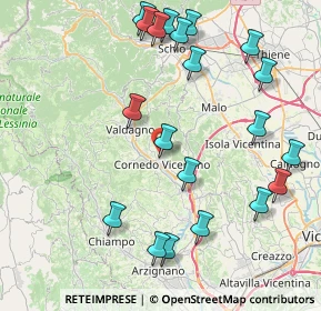 Mappa Via S. Luca, 36073 Cornedo Vicentino VI, Italia (9.432)