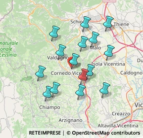 Mappa Via S. Luca, 36073 Cornedo Vicentino VI, Italia (6.46133)