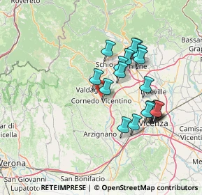 Mappa Via S. Luca, 36073 Cornedo Vicentino VI, Italia (12.8365)