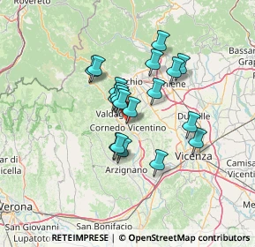 Mappa Via S. Luca, 36073 Cornedo Vicentino VI, Italia (10.07526)