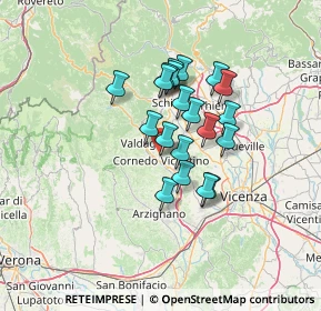 Mappa Via S. Luca, 36073 Cornedo Vicentino VI, Italia (10.077)