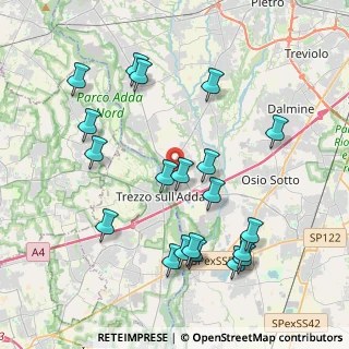 Mappa Via Cristoforo Colombo, 24042 Capriate San Gervasio BG, Italia (4.283)
