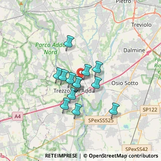 Mappa Via Cristoforo Colombo, 24042 Capriate San Gervasio BG, Italia (2.50692)