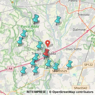 Mappa Via Cristoforo Colombo, 24042 Capriate San Gervasio BG, Italia (4.20467)