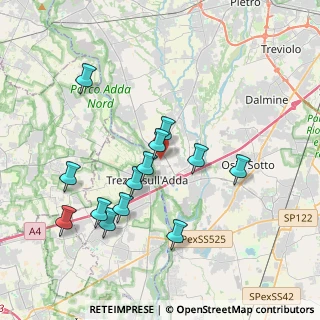 Mappa Via Cristoforo Colombo, 24042 Capriate San Gervasio BG, Italia (3.71769)