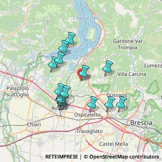 Mappa Via Guido Rossa, 25050 Provaglio d'Iseo BS, Italia (6.66333)