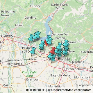 Mappa Via Guido Rossa, 25050 Provaglio d'Iseo BS, Italia (9.995)