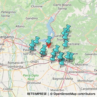 Mappa Via Guido Rossa, 25050 Provaglio d'Iseo BS, Italia (10.96947)